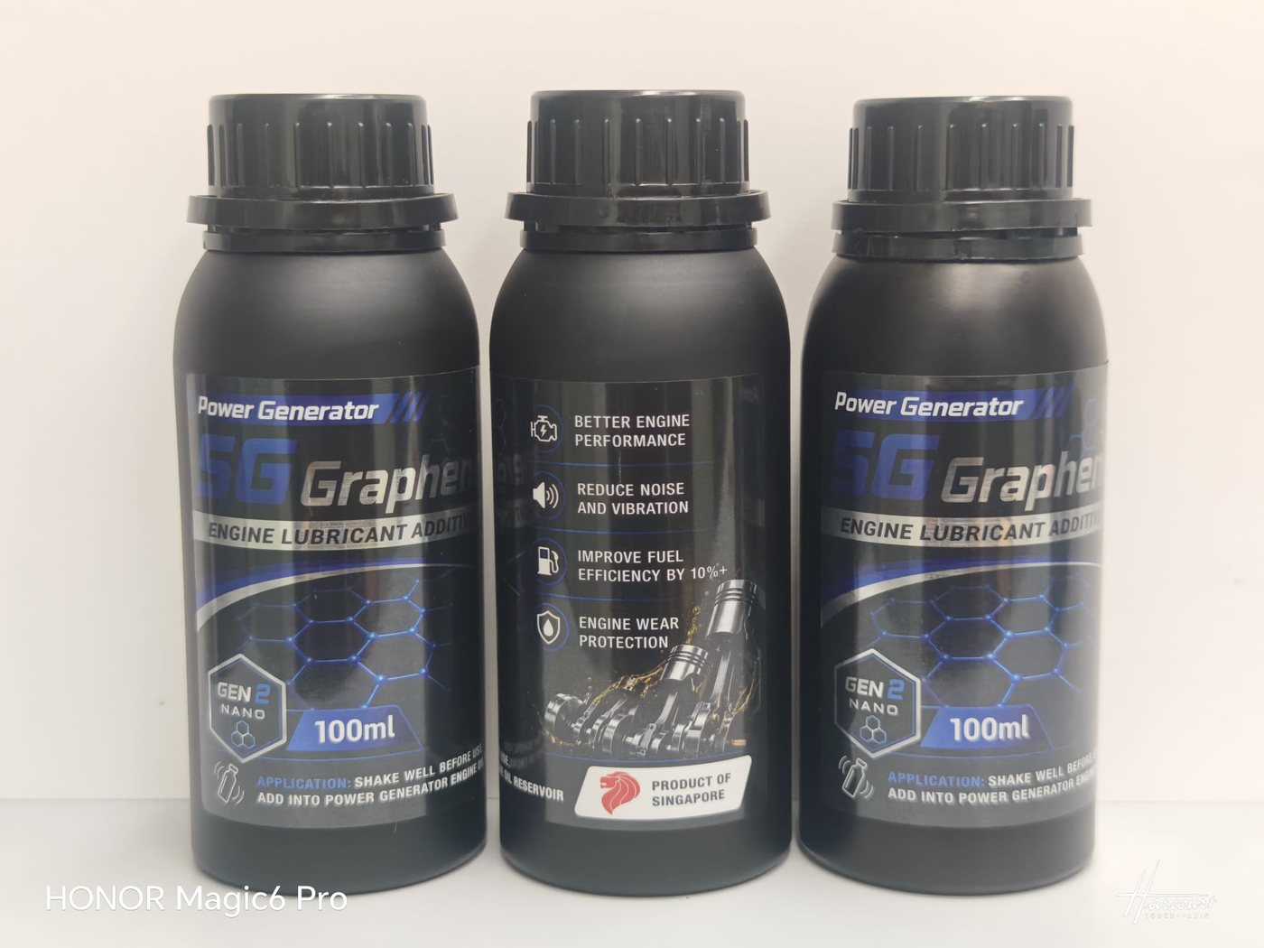 Three SG Graphene 100ml bottles